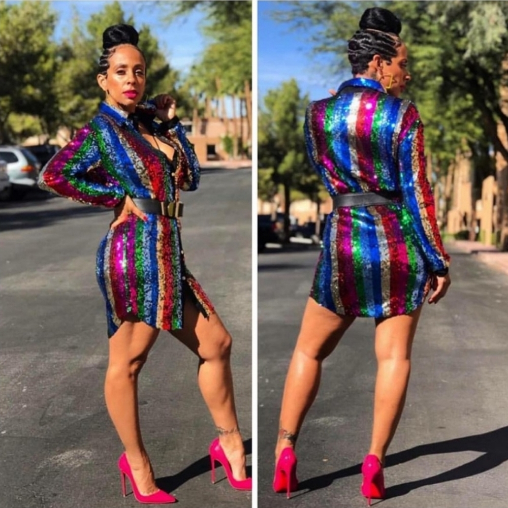 Sequin Rainbow Dress - Picture 11 of 11